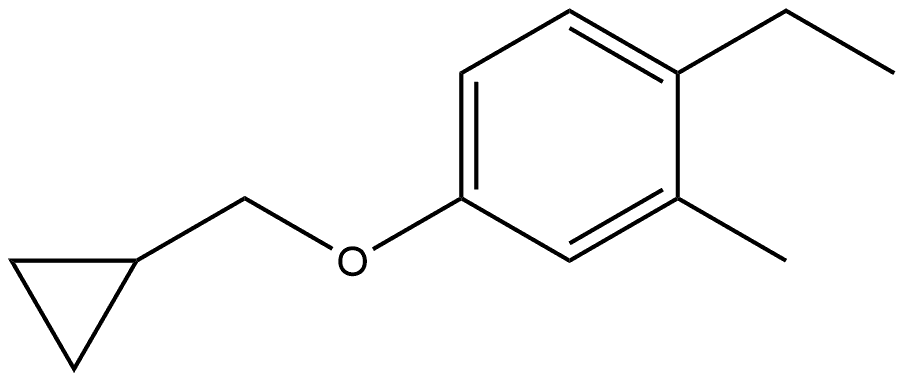 4-(Cyclopropylmethoxy)-1-ethyl-2-methylbenzene Structure