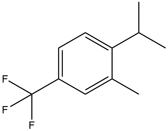 2-Methyl-1-(1-methylethyl)-4-(trifluoromethyl)benzene Structure