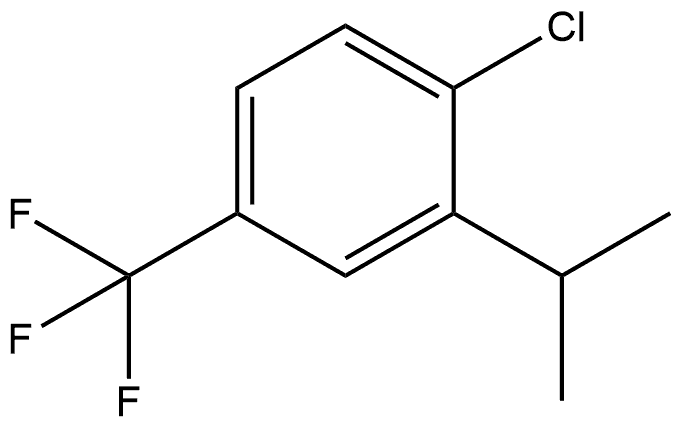 1-Chloro-2-(1-methylethyl)-4-(trifluoromethyl)benzene Structure