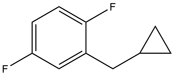 2-(Cyclopropylmethyl)-1,4-difluorobenzene Structure