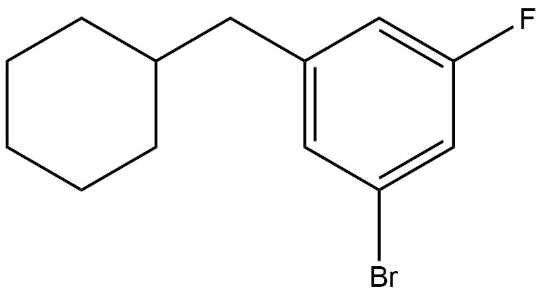 1-Bromo-3-(cyclohexylmethyl)-5-fluorobenzene Structure