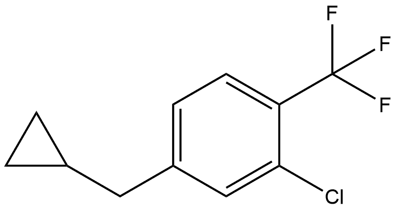 2-Chloro-4-(cyclopropylmethyl)-1-(trifluoromethyl)benzene Structure