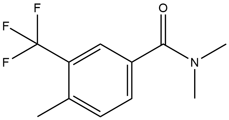 N,N,4-Trimethyl-3-(trifluoromethyl)benzamide Structure