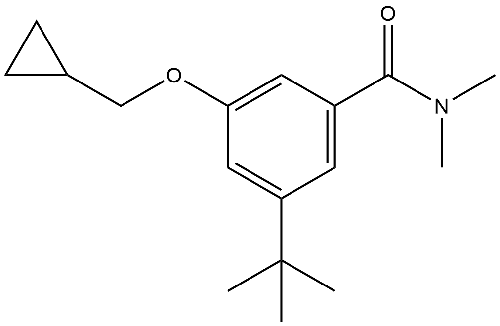 3-(Cyclopropylmethoxy)-5-(1,1-dimethylethyl)-N,N-dimethylbenzamide Structure