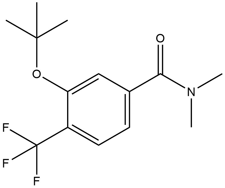 3-(1,1-Dimethylethoxy)-N,N-dimethyl-4-(trifluoromethyl)benzamide Structure