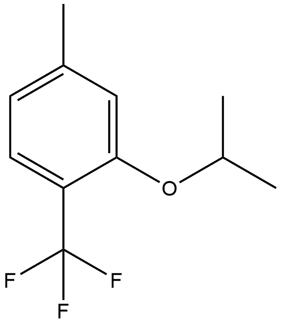 4-Methyl-2-(1-methylethoxy)-1-(trifluoromethyl)benzene Structure