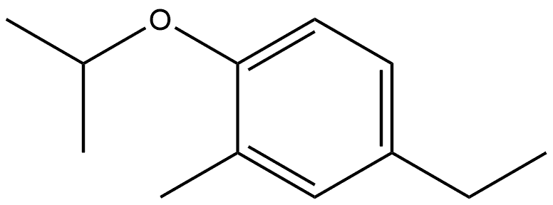 4-Ethyl-2-methyl-1-(1-methylethoxy)benzene Structure