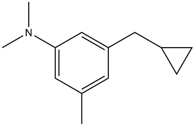 3-(Cyclopropylmethyl)-N,N,5-trimethylbenzenamine Structure