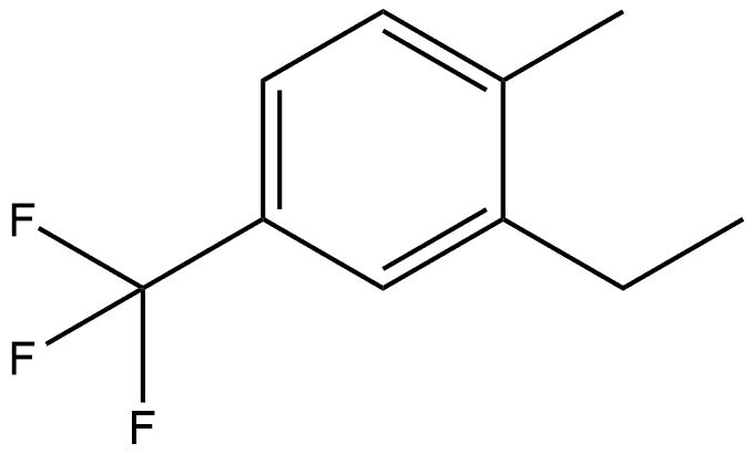 2-Ethyl-1-methyl-4-(trifluoromethyl)benzene Structure