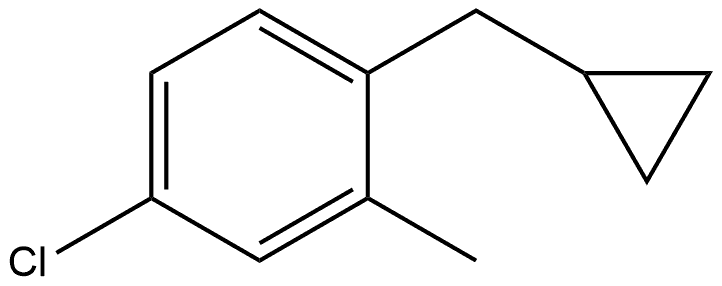 4-chloro-1-(cyclopropylmethyl)-2-methylbenzene Structure