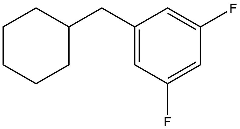 1-(Cyclohexylmethyl)-3,5-difluorobenzene Structure