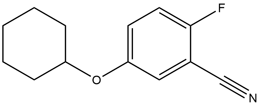 5-(Cyclohexyloxy)-2-fluorobenzonitrile Structure