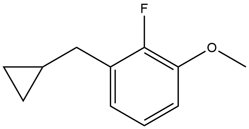 1-(Cyclopropylmethyl)-2-fluoro-3-methoxybenzene Structure