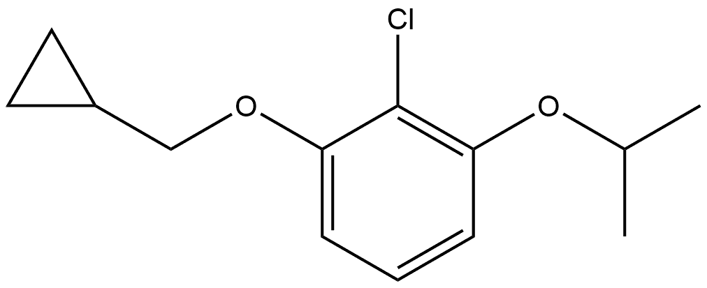 2-Chloro-1-(cyclopropylmethoxy)-3-(1-methylethoxy)benzene Structure