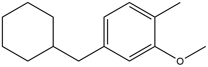 4-(Cyclohexylmethyl)-2-methoxy-1-methylbenzene Structure