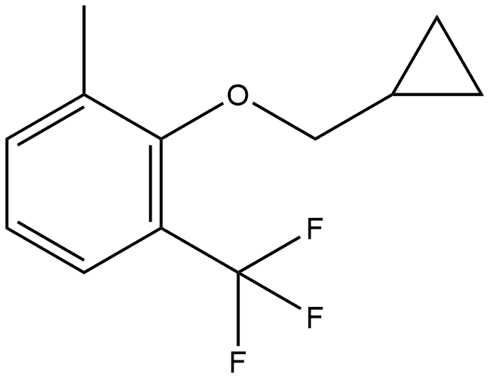 2-(Cyclopropylmethoxy)-1-methyl-3-(trifluoromethyl)benzene Structure