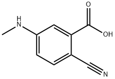 5-(Methylamino)-2-cyanobenzoic acid 구조식 이미지