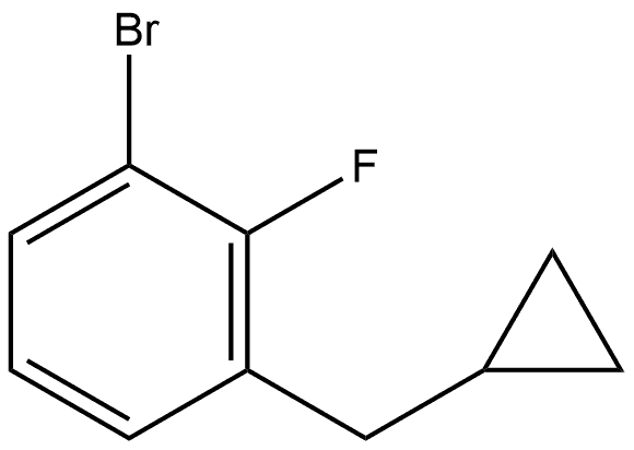 1-bromo-3-(cyclopropylmethyl)-2-fluorobenzene Structure