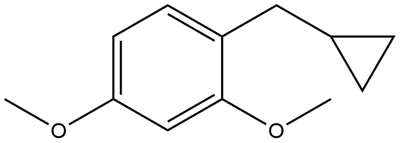 1-(Cyclopropylmethyl)-2,4-dimethoxybenzene Structure