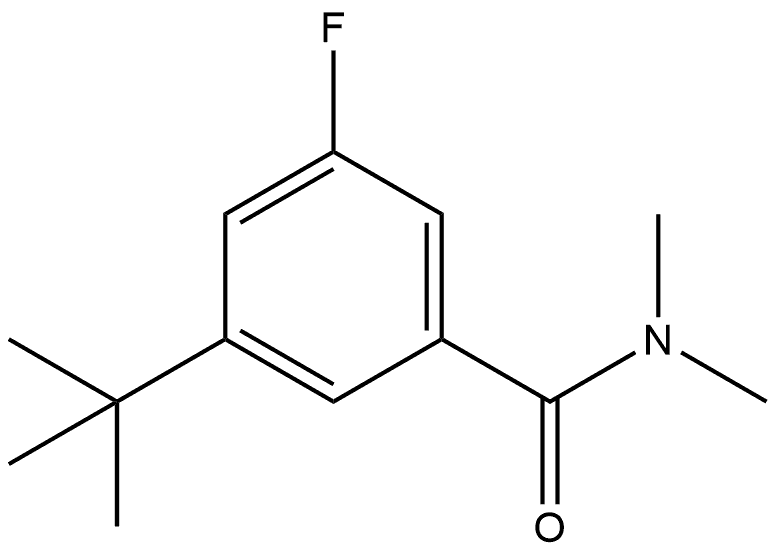 3-(1,1-Dimethylethyl)-5-fluoro-N,N-dimethylbenzamide Structure