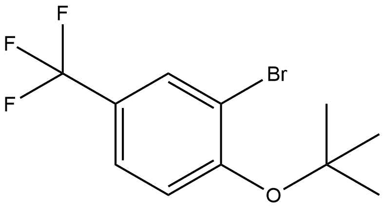 2-Bromo-1-(1,1-dimethylethoxy)-4-(trifluoromethyl)benzene Structure