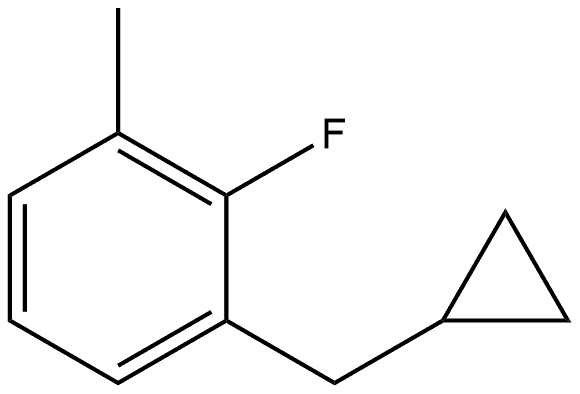 1-(Cyclopropylmethyl)-2-fluoro-3-methylbenzene Structure