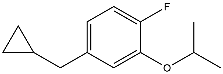 4-(cyclopropylmethyl)-1-fluoro-2-isopropoxybenzene Structure