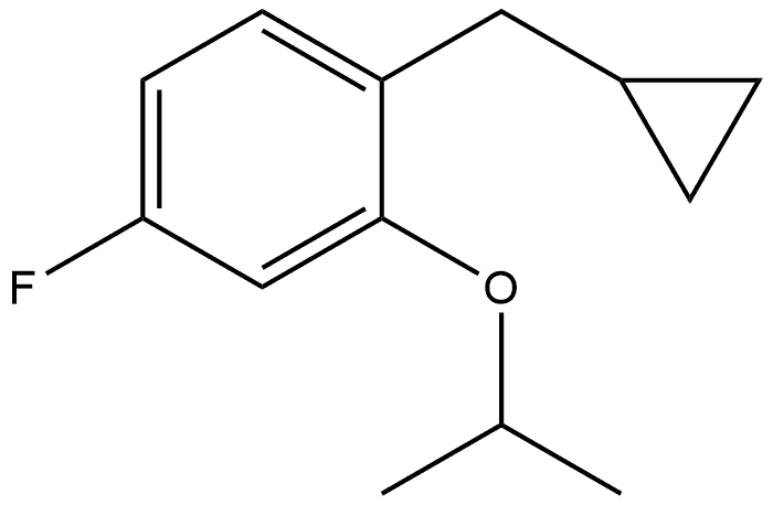 1-(cyclopropylmethyl)-4-fluoro-2-isopropoxybenzene Structure