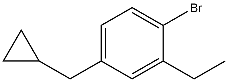 1-Bromo-4-(cyclopropylmethyl)-2-ethylbenzene Structure