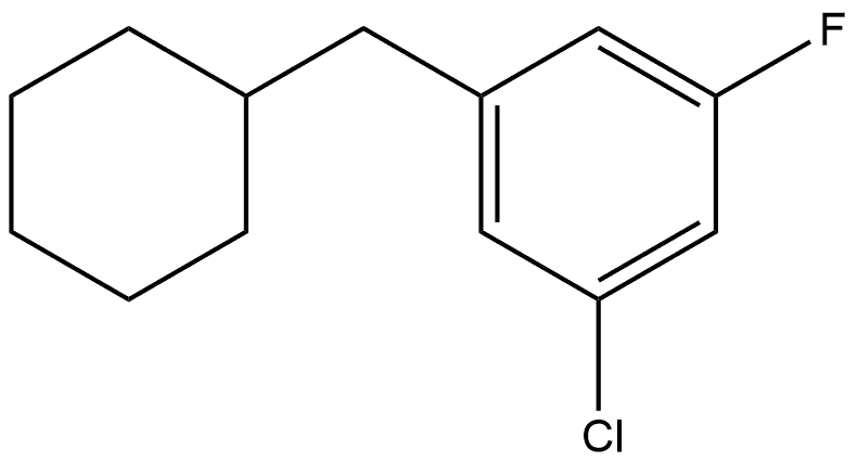 1-Chloro-3-(cyclohexylmethyl)-5-fluorobenzene Structure