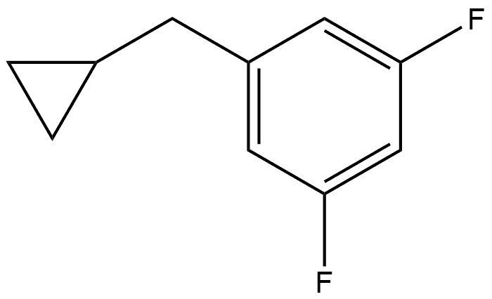 1-(Cyclopropylmethyl)-3,5-difluorobenzene Structure