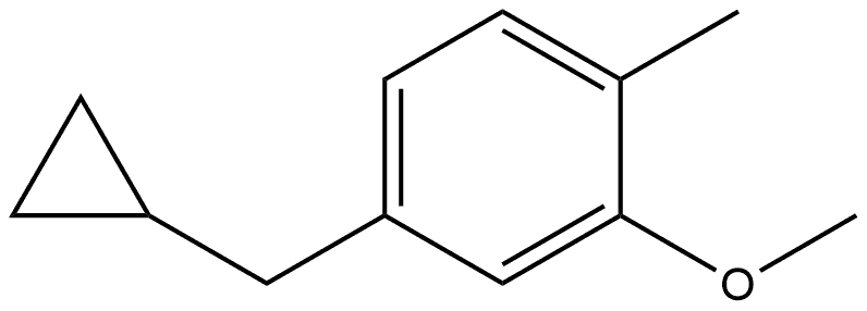 4-(Cyclopropylmethyl)-2-methoxy-1-methylbenzene Structure