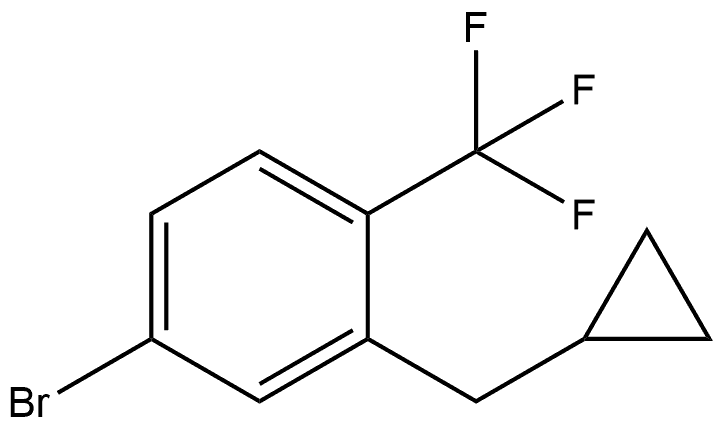 4-Bromo-2-(cyclopropylmethyl)-1-(trifluoromethyl)benzene Structure