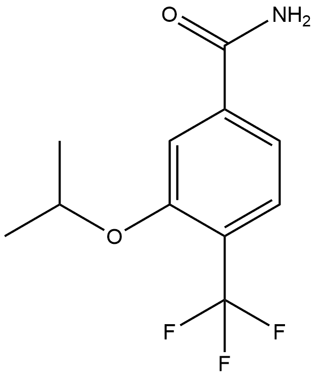 3-(1-Methylethoxy)-4-(trifluoromethyl)benzamide Structure