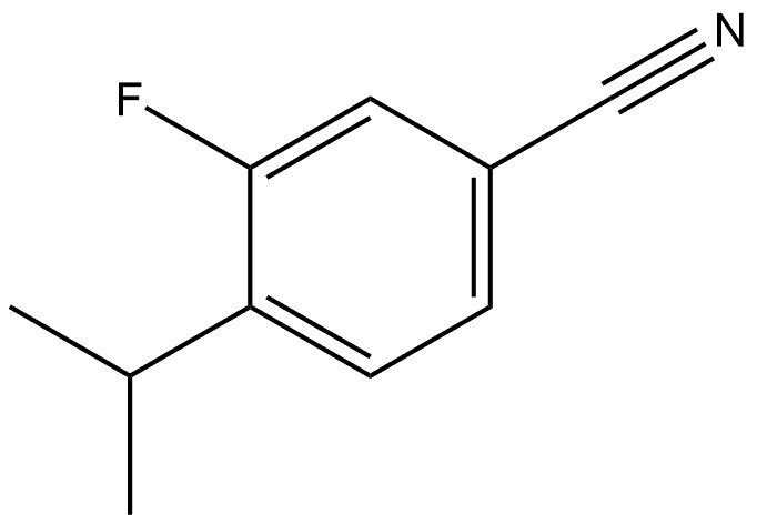 3-Fluoro-4-(1-methylethyl)benzonitrile Structure