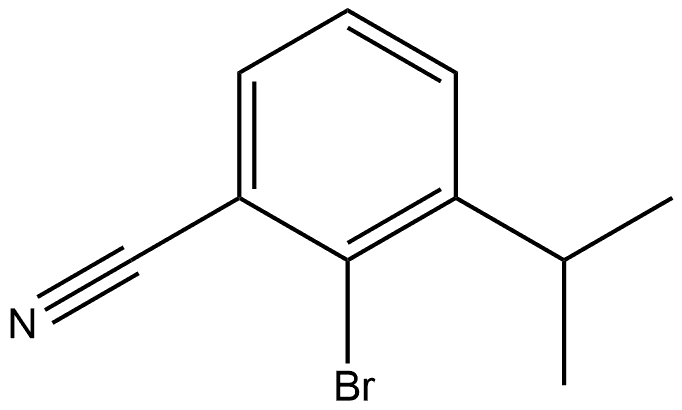 2-Bromo-3-(1-methylethyl)benzonitrile 구조식 이미지