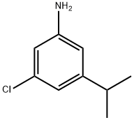 Benzenamine, 3-chloro-5-(1-methylethyl)- Structure