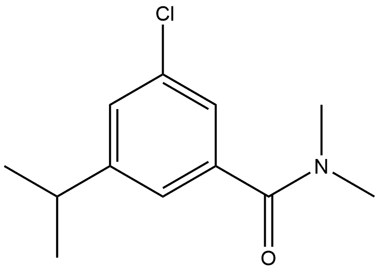 3-Chloro-N,N-dimethyl-5-(1-methylethyl)benzamide Structure