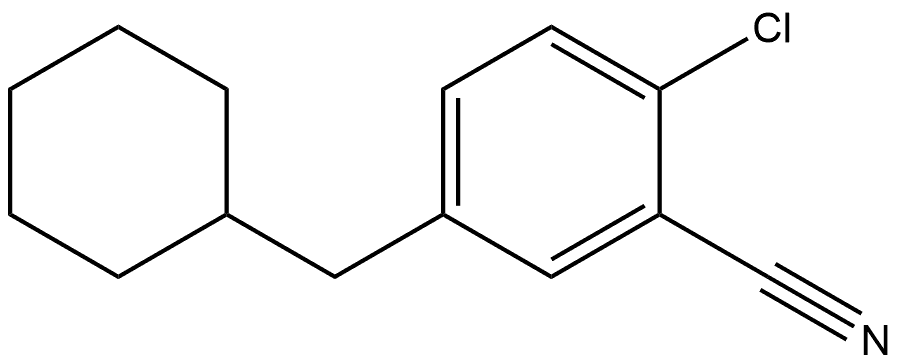 2-Chloro-5-(cyclohexylmethyl)benzonitrile Structure