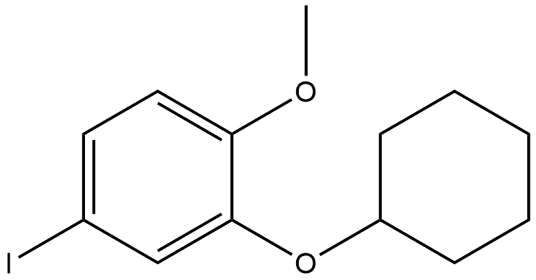 2-(Cyclohexyloxy)-4-iodo-1-methoxybenzene Structure