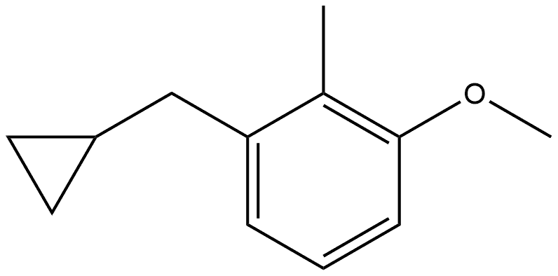 1-(Cyclopropylmethyl)-3-methoxy-2-methylbenzene Structure