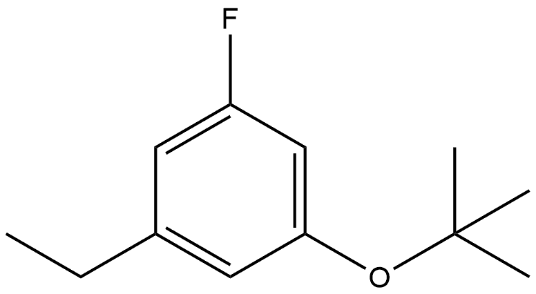 1-(1,1-Dimethylethoxy)-3-ethyl-5-fluorobenzene Structure