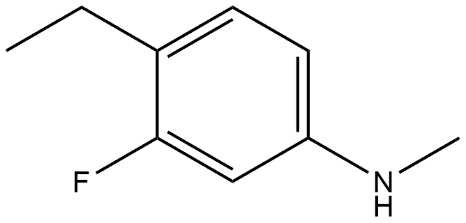 4-ethyl-3-fluoro-N-methylaniline 구조식 이미지