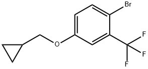 1-Bromo-4-(cyclopropylmethoxy)-2-(trifluoromethyl)benzene Structure