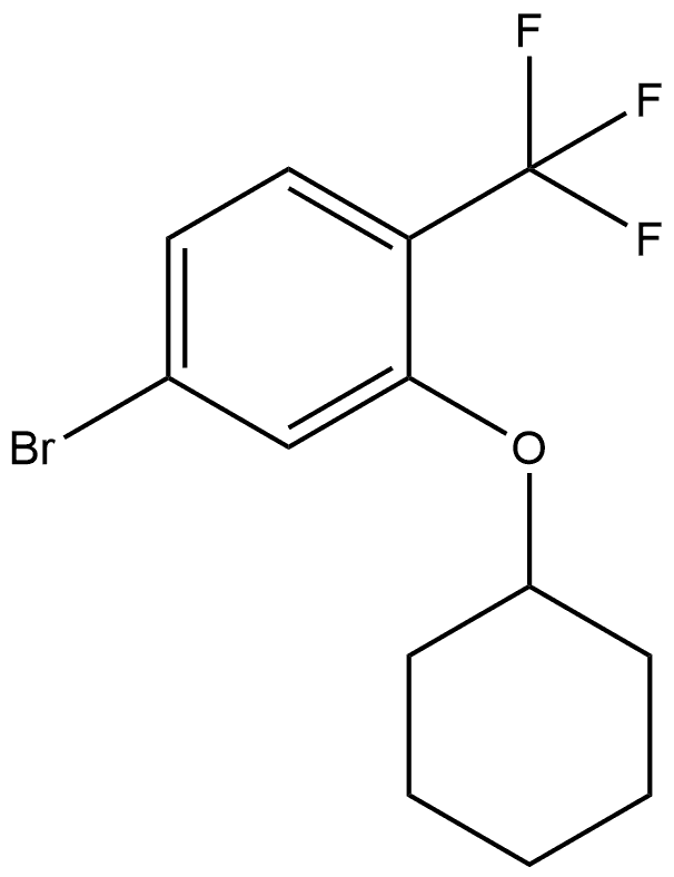 4-Bromo-2-(cyclohexyloxy)-1-(trifluoromethyl)benzene Structure