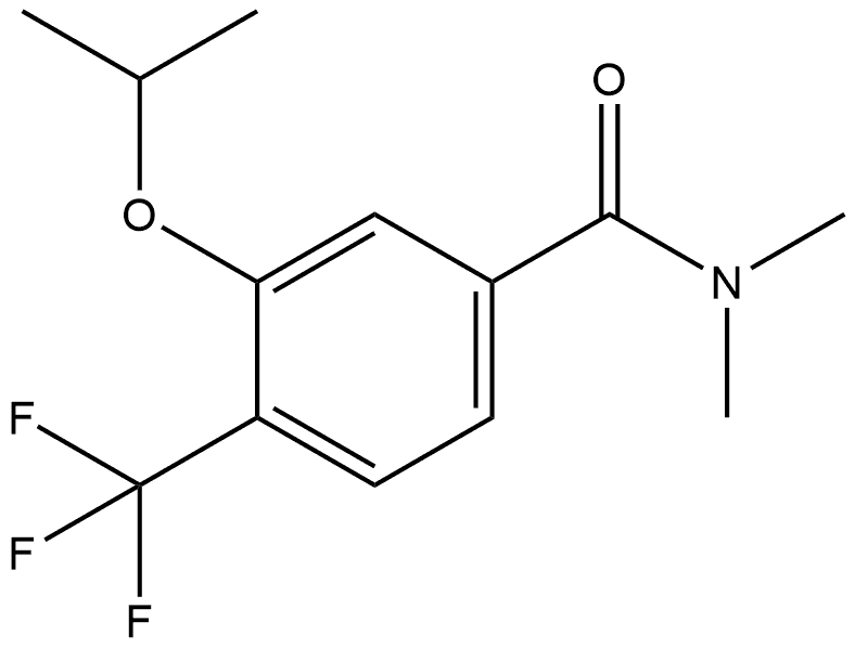 N,N-Dimethyl-3-(1-methylethoxy)-4-(trifluoromethyl)benzamide Structure