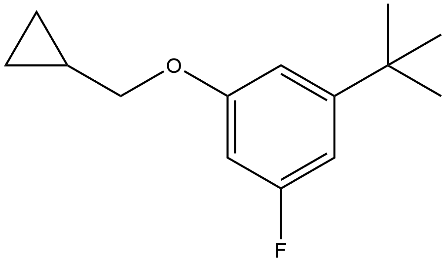 1-(Cyclopropylmethoxy)-3-(1,1-dimethylethyl)-5-fluorobenzene Structure