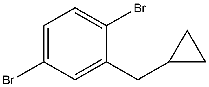 1,4-Dibromo-2-(cyclopropylmethyl)benzene Structure