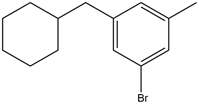 1-Bromo-3-(cyclohexylmethyl)-5-methylbenzene Structure