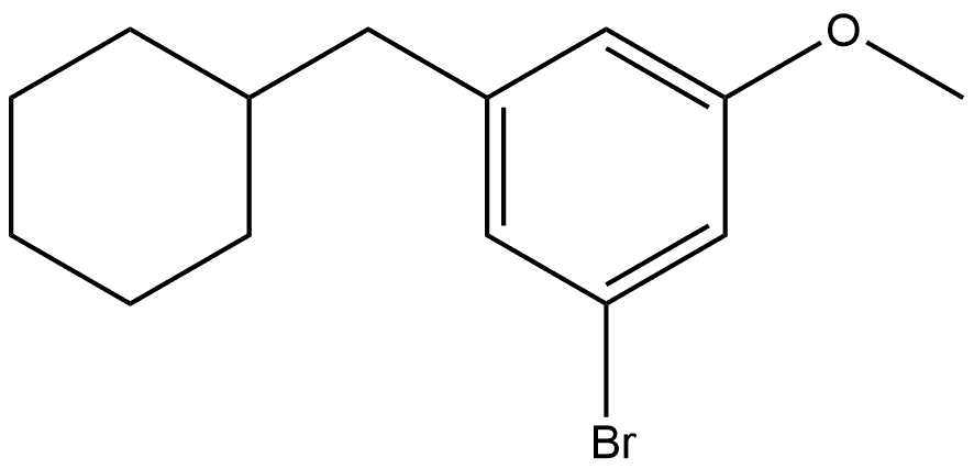 1-Bromo-3-(cyclohexylmethyl)-5-methoxybenzene Structure